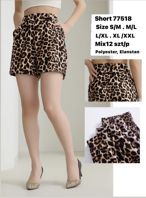 Szorty damskie Roz L-2XL, Mix Kolor Paczka 12 szt